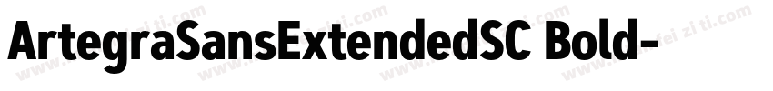 ArtegraSansExtendedSC Bold字体转换